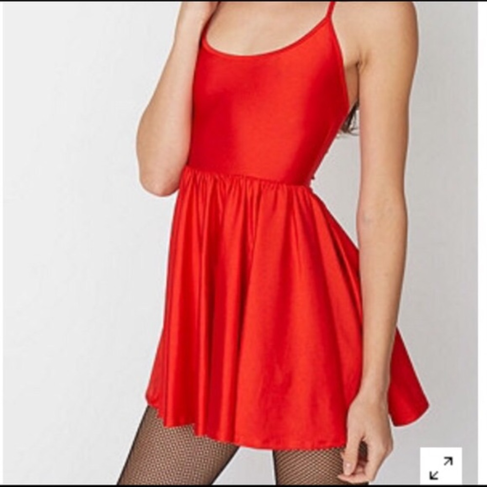American Apparel Red Skater Dress