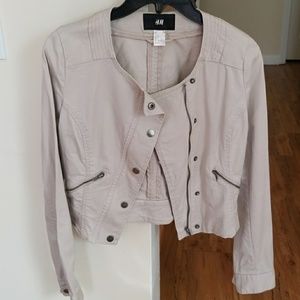 Light tan zippered Jacket
