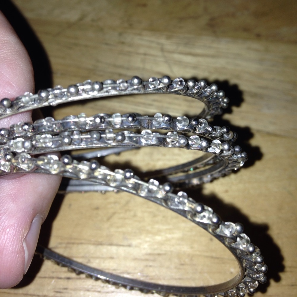 4 silver plated bangle - Picture 3 of 4