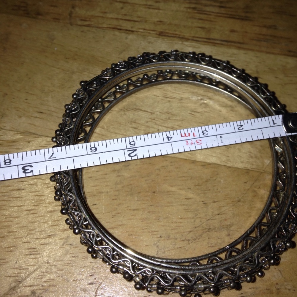 4 silver plated bangle - Picture 4 of 4