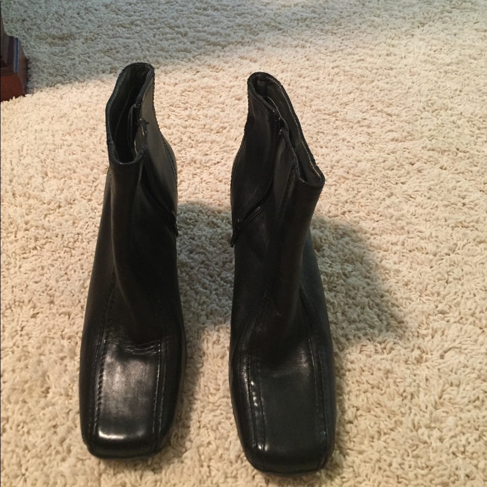Black ankle boots