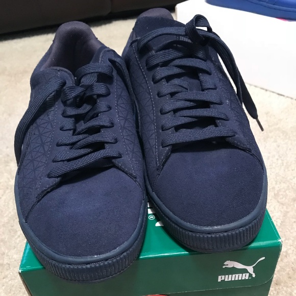 Puma Other - Navy Blue Suede Pumas