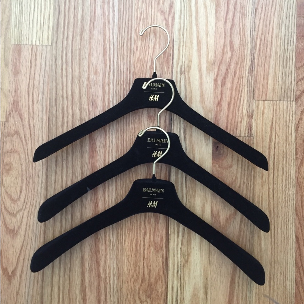 Balmain x H&M hangers