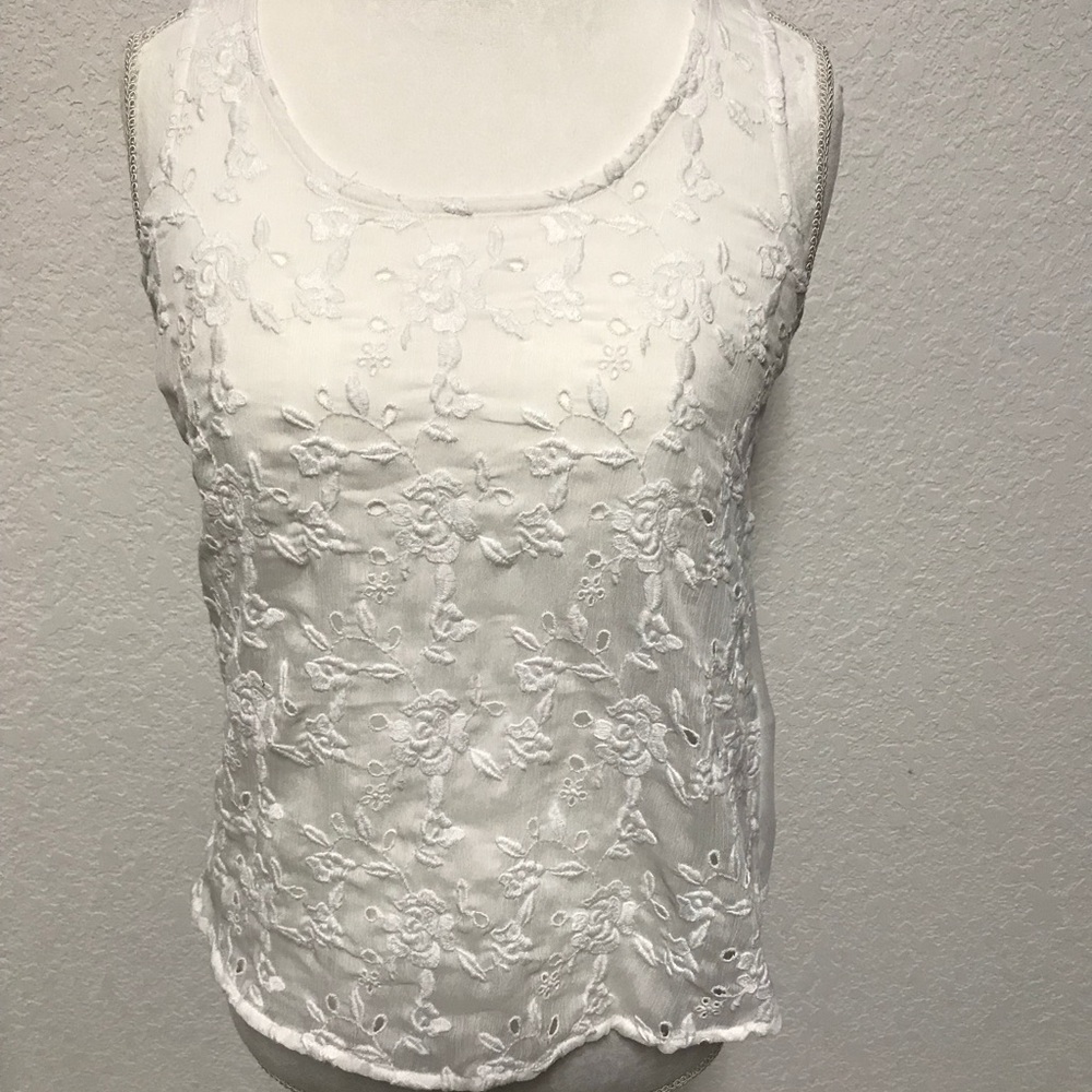 Abercrombie white tank XS