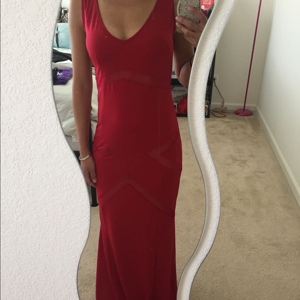 Red evening gown / maxi / prom dress- NWOT