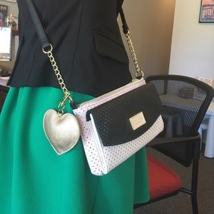 Betsey Johnson crossbody tri-fold wallet purse
