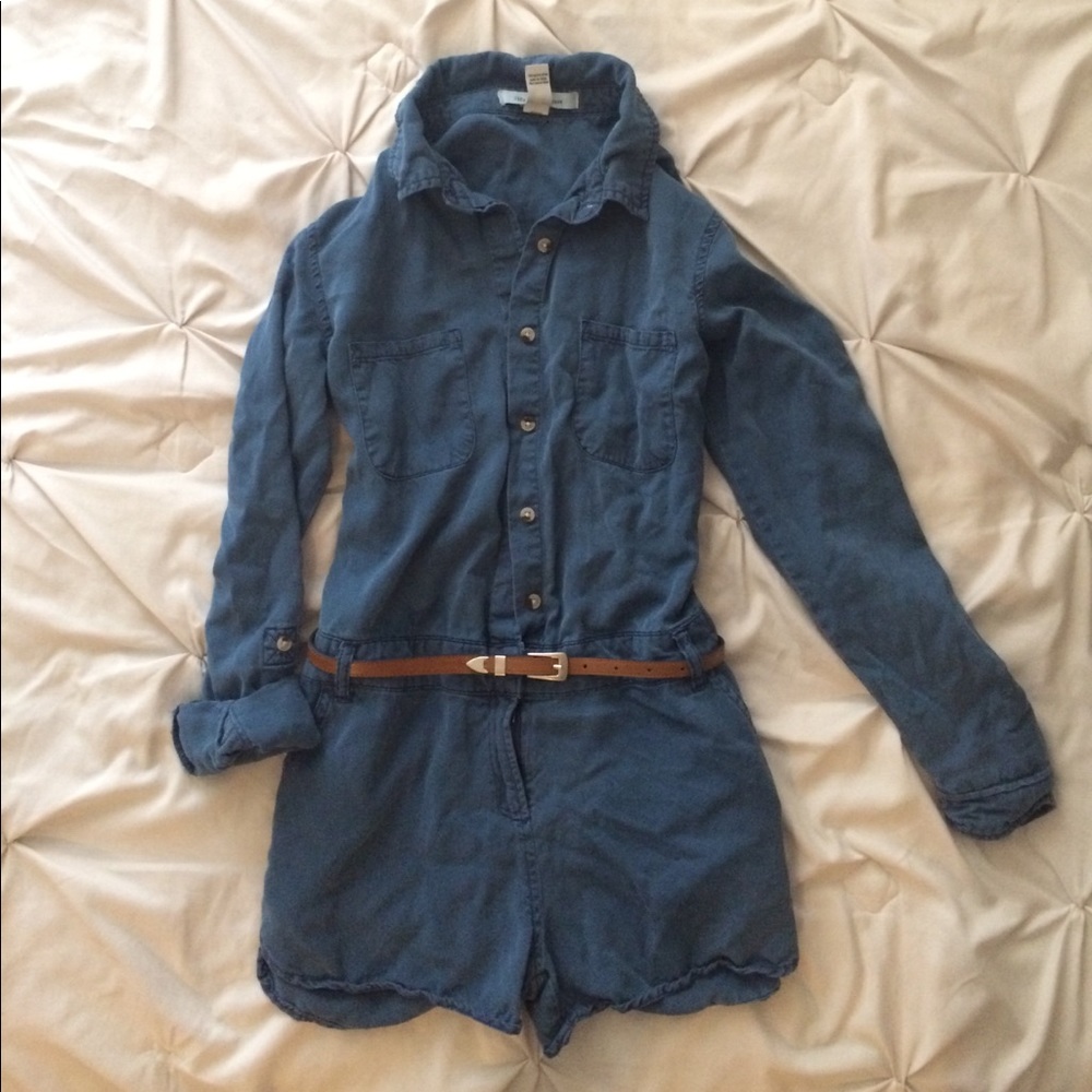 🍂Denim Utility Romper🍂