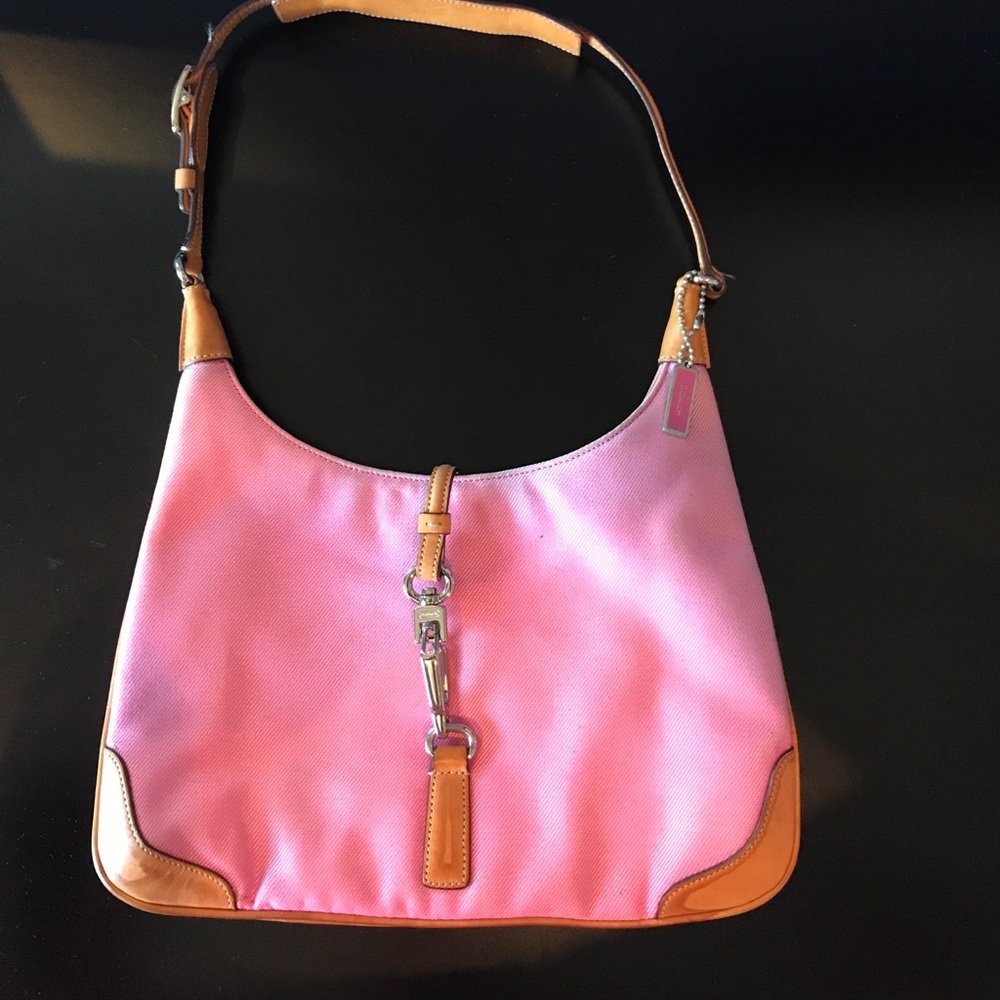 Small pink coach bag