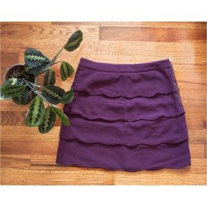 H&M Scalloped Mini Skirt