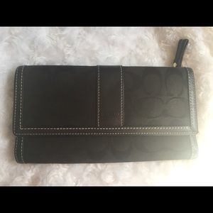 Coach checkbook wallet