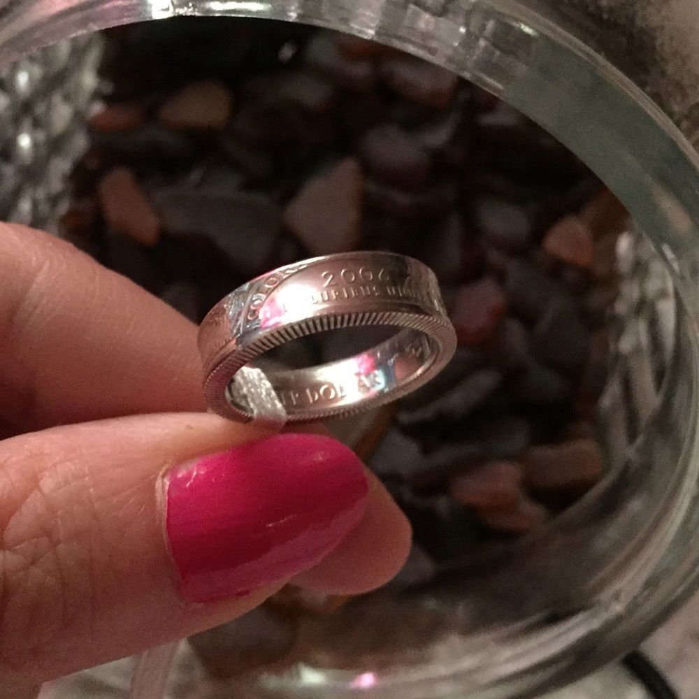 SILVER 2006 Colorado State Quarter Coin Ring
