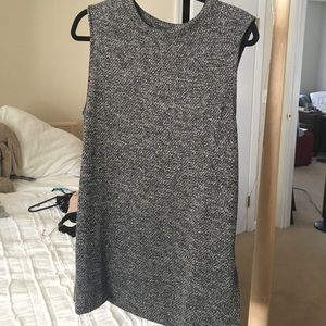 Black and white boucle Tunic