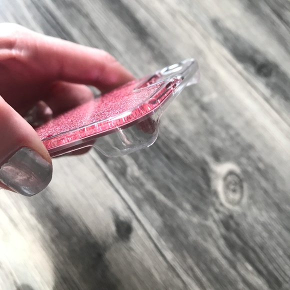 NEW iPhone 7/8 Rose Gold Liquid Glitter Case Cover - Picture 4 of 7