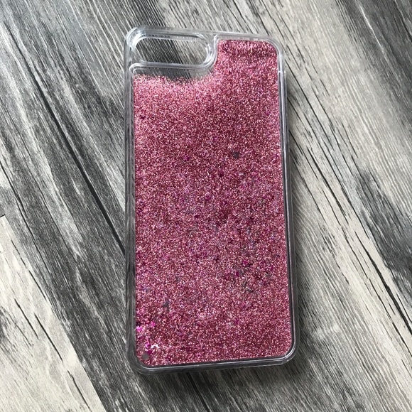 NEW iPhone 7/8 Rose Gold Liquid Glitter Case Cover - Picture 2 of 7