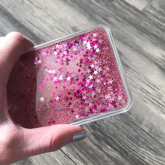 NEW iPhone 7/8 Rose Gold Liquid Glitter Case Cover - Picture 5 of 7