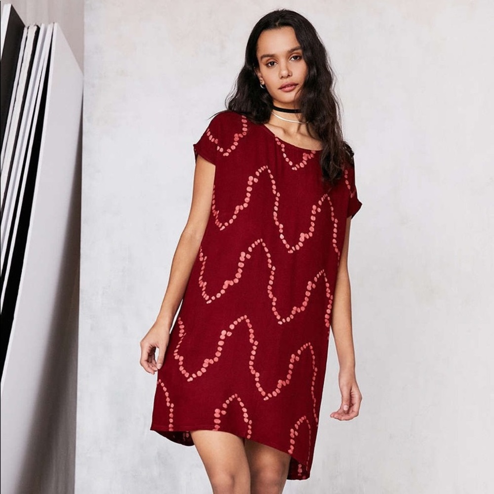 ISO! Della Batik Mini Sheath Dress