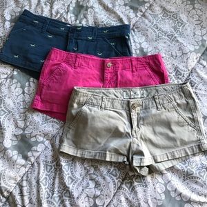 BUNDLED 3 pairs of Hollister shorts