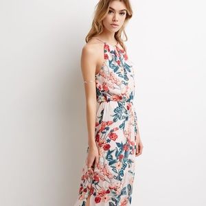 Floral print maxi dress