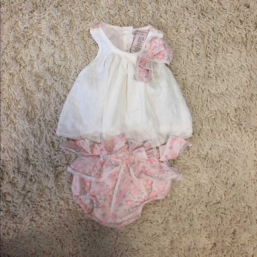 Infant girl 0-3m 2 piece set.