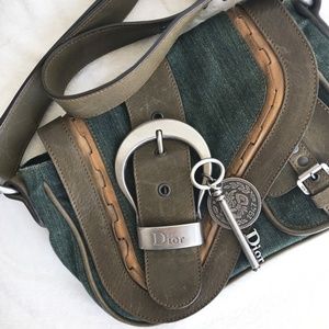 Dior Gaucho Satchel Denim Steampunk