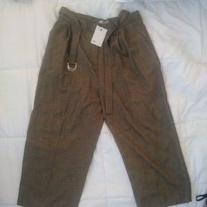 Asos high waist d-ring belt culottes