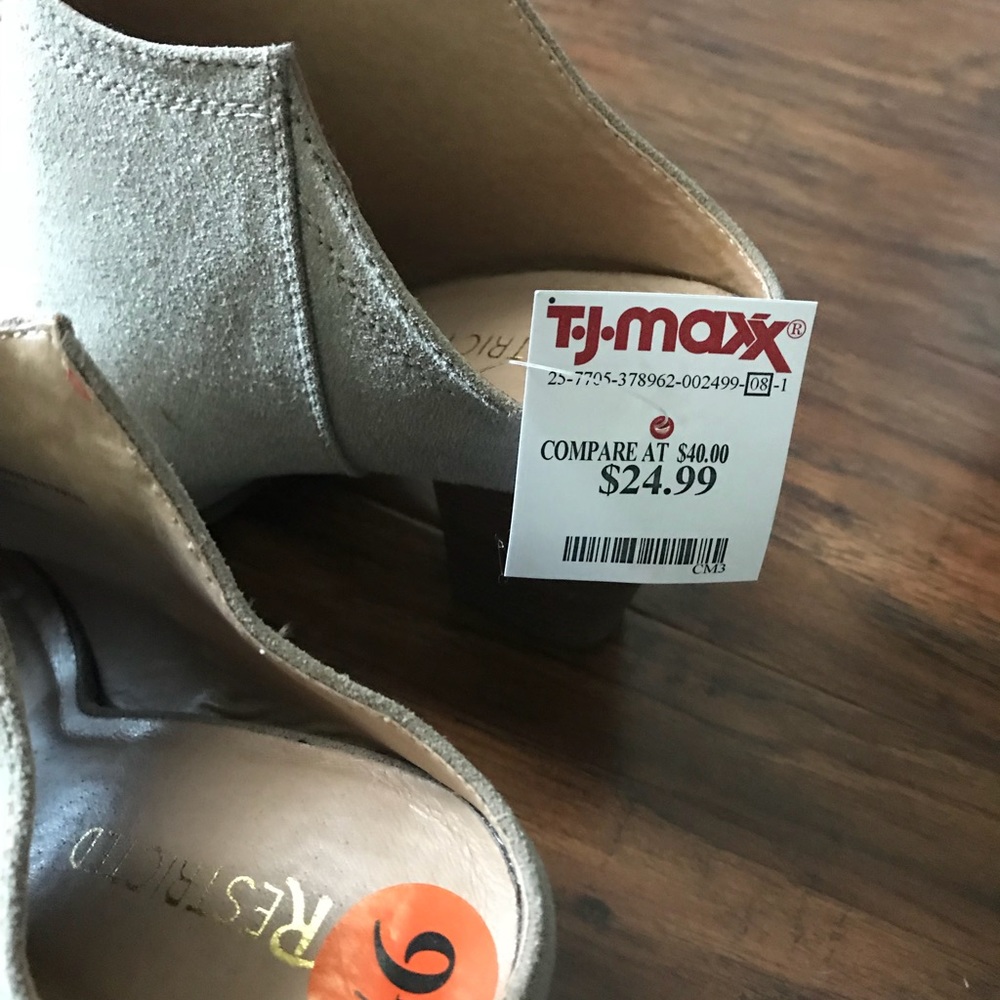 Beige slides with peep toe - Picture 5 of 5