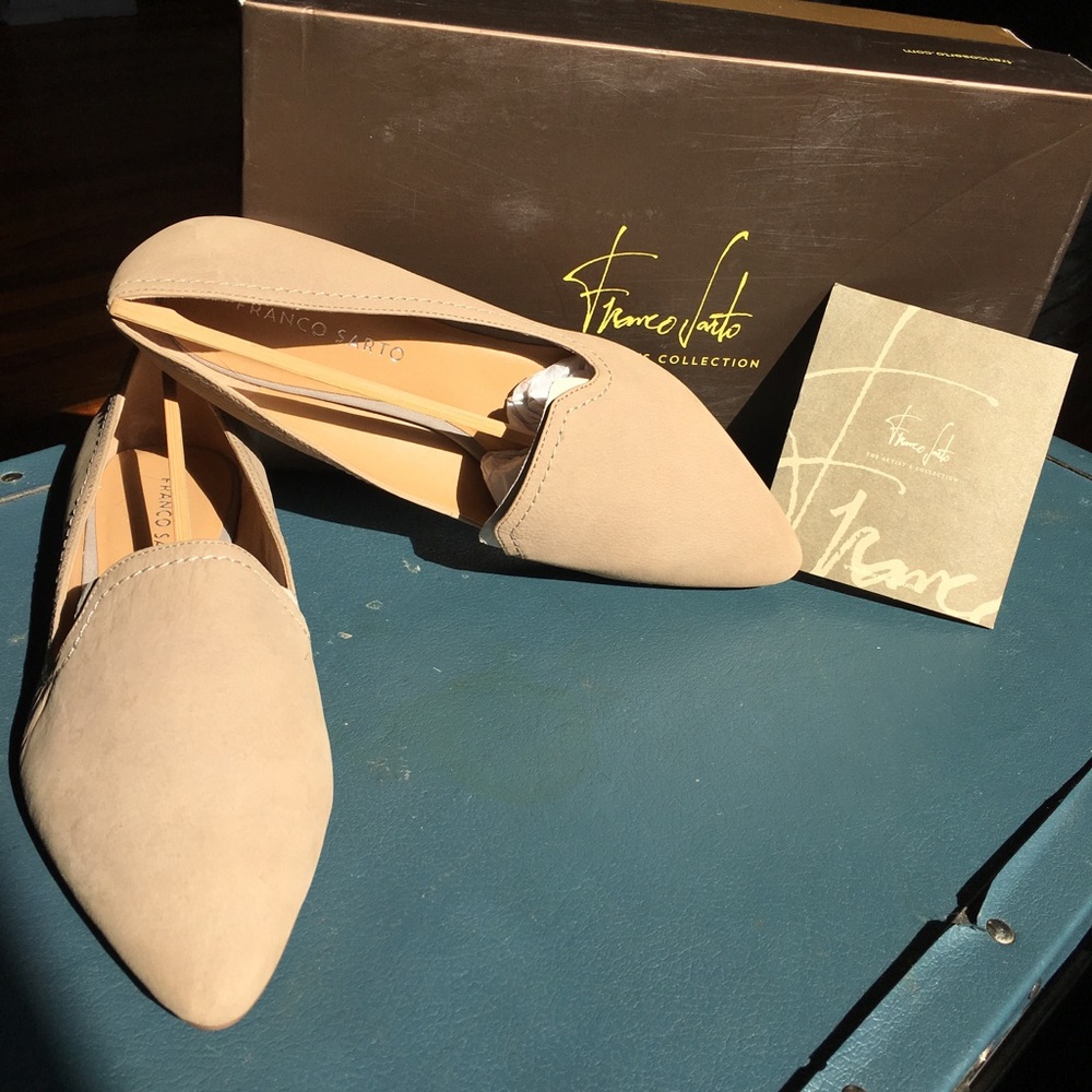 Franco Sarto Suede Slip-On Flats