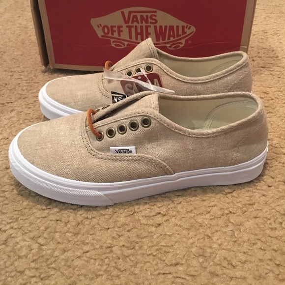 Vans Shoes Washed Canvas Authentic Slim Vans Poshmark