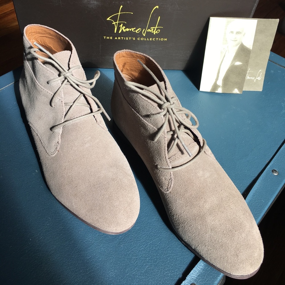 Franco Sarto Suede Booties - Size: 7 Women's