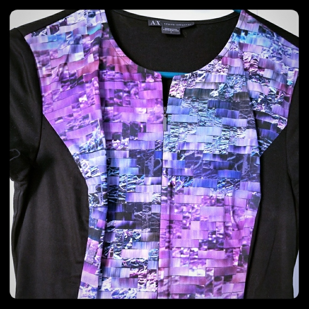 Armani Exchange Digital Print Dress