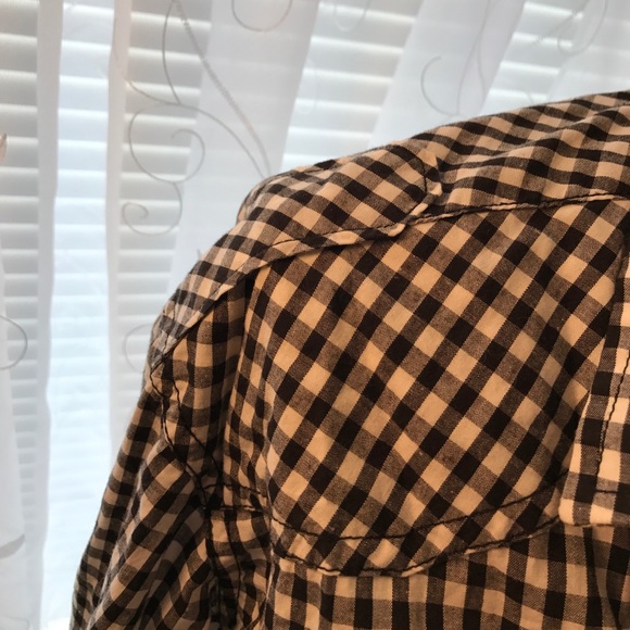 EIGHTY EIGHT SZ L L/S BLACK WHITE CHECKER GINGHAM - Picture 3 of 5