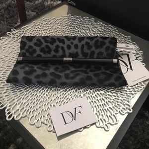 Diane von Furstenberg real fur clutch