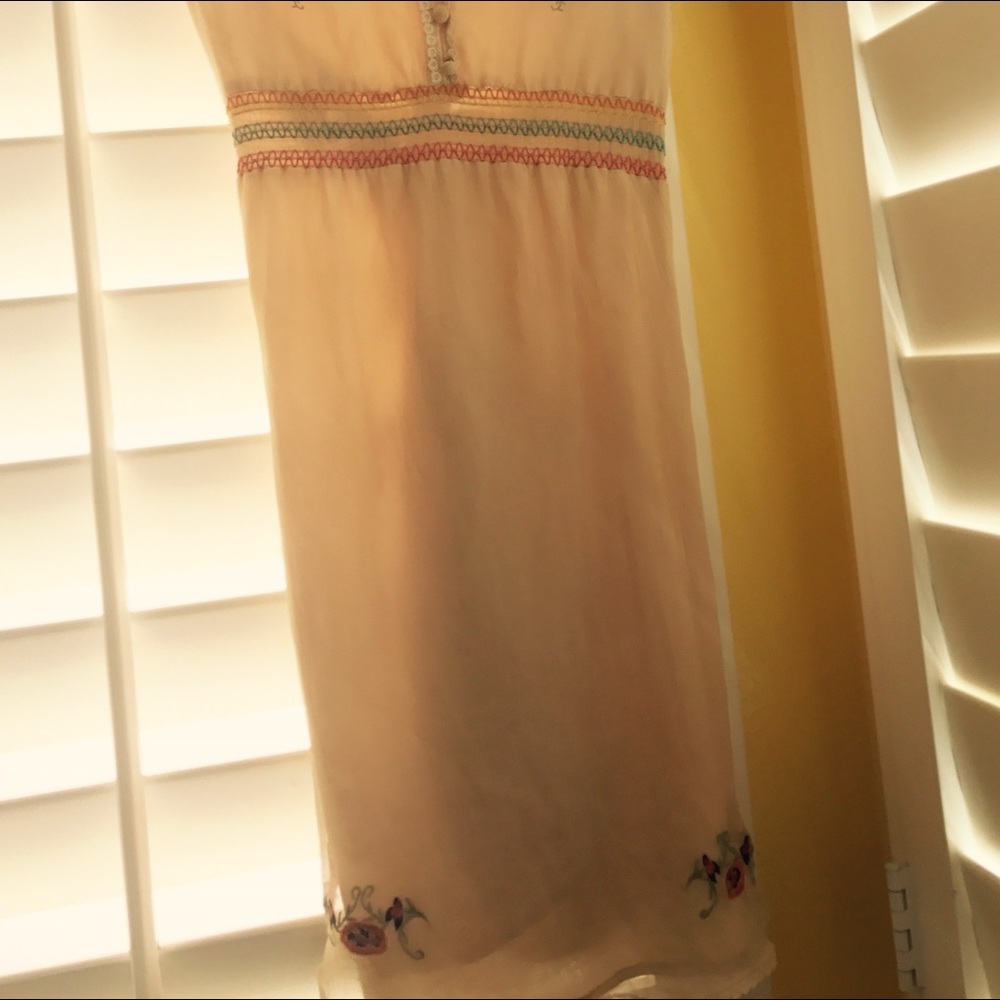 MM Couture 100% silk embroidered dress Size M - Picture 2 of 2