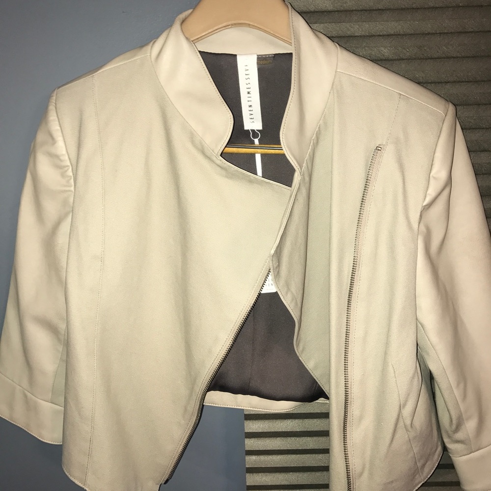 Cream blazer