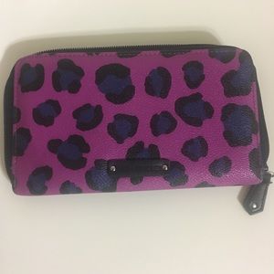 Vera Bradley leather leopard print wallet