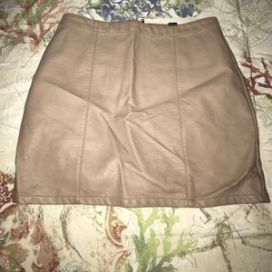 Leather skirt