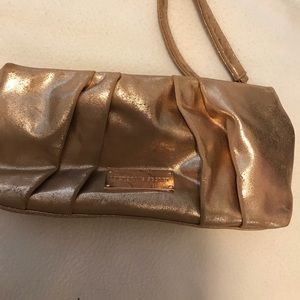 Rose gold clutch