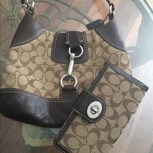 Authentic Coach Purse with matching wallet