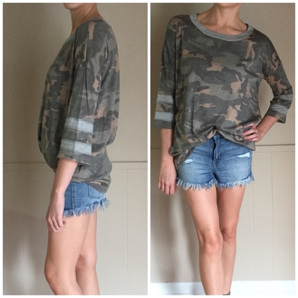 LAST ITEM▫️Camo Football Style Tee - Picture 3 of 5