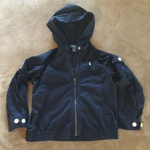 Polo boys 4/4t navy zip up jacket