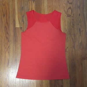 Oiselle Red Mesh Tank