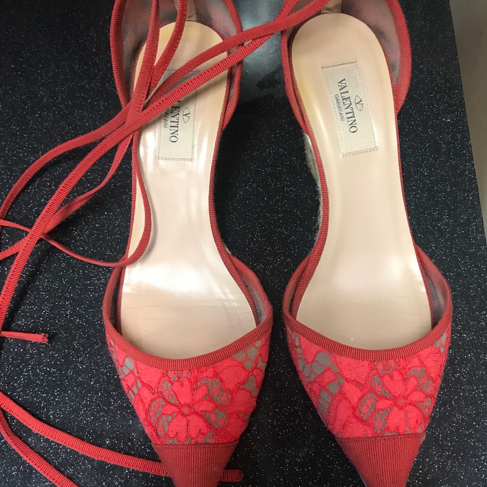 Red lad Valentino espadrilles