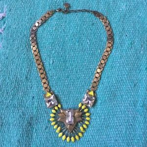 Stella & Dot  Yellow and Gold Norah Necklace