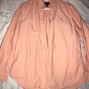 Ralph Lauren salmon color Oxford shirt