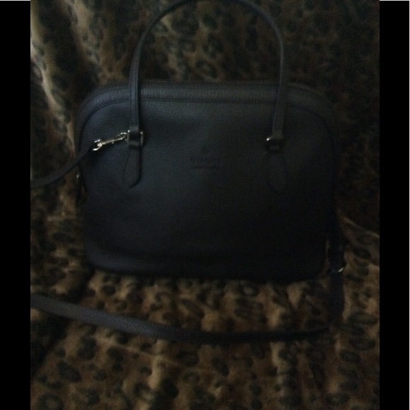 dark chocolate brown leather authentic Gucci bag - Picture 2 of 7