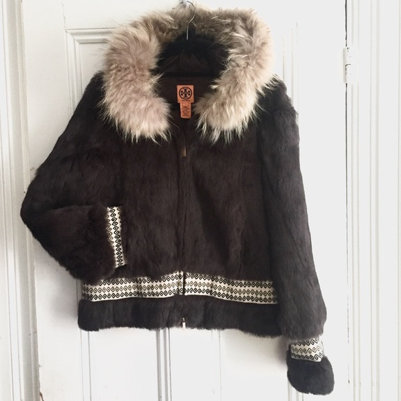 tory burch fur jacket