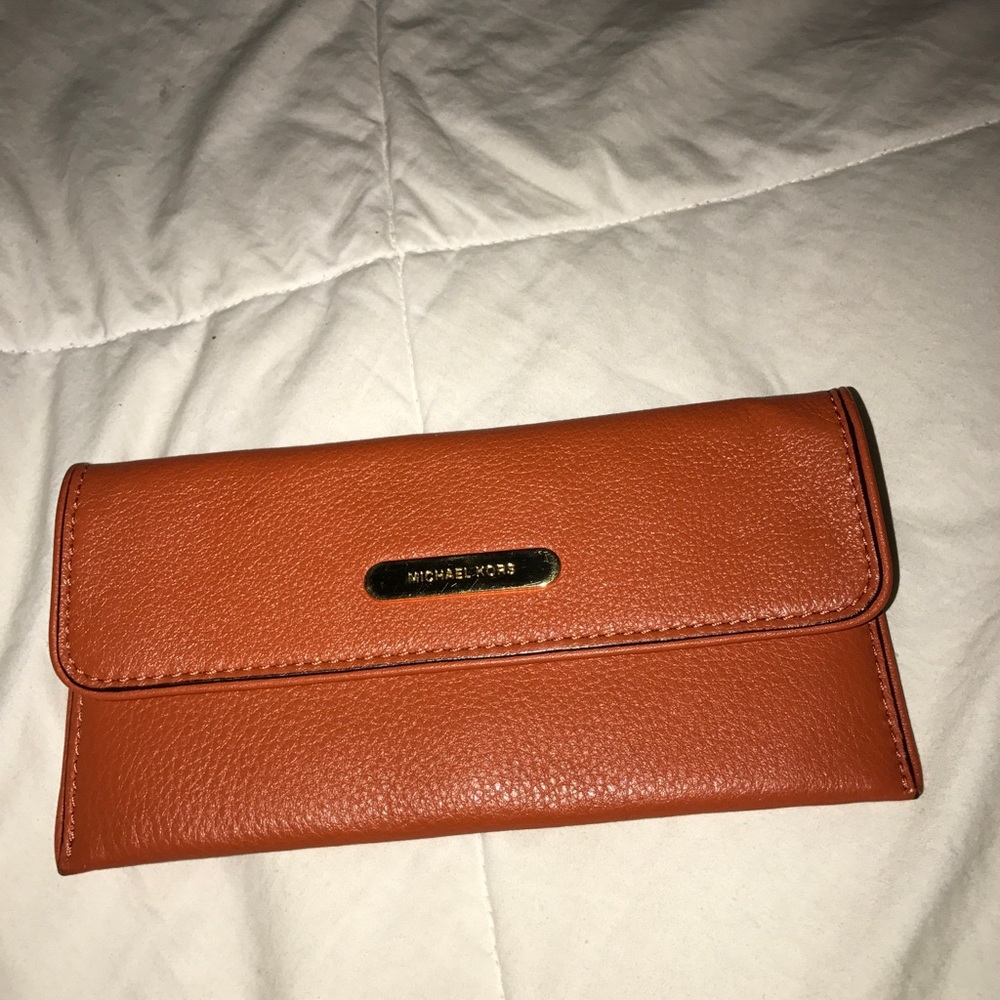 Burnt orange wallet