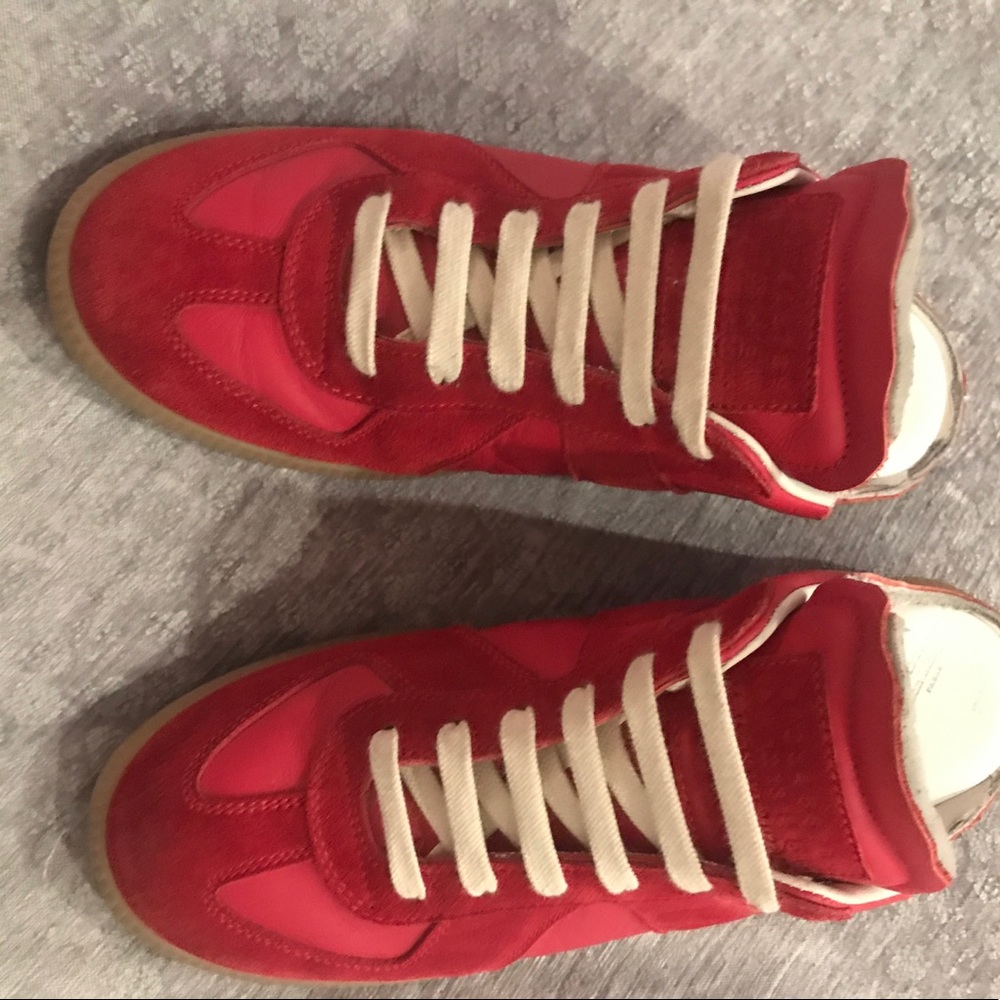Maison margiela red sneaker Mules