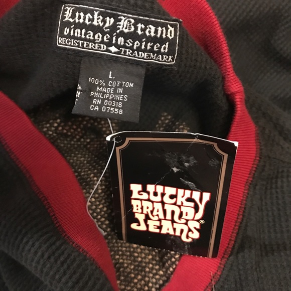 NWT! Men's Lucky Brand Long Sleeve thermal. G8 - Picture 5 of 5