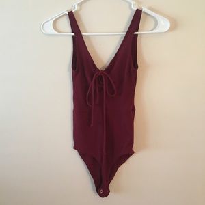 Kendall & Kylie Lace-Up Bodysuit